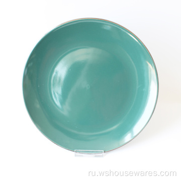Керамическая творческая бытовая простая посуда Тарелка
